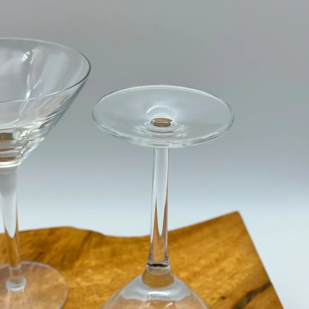 Vintage Martini Glasses Set of 3 Long‎ Stem
